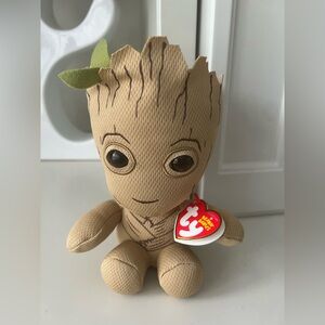 TY Beanie Baby Groot Plush Toy Small BRAND NEW